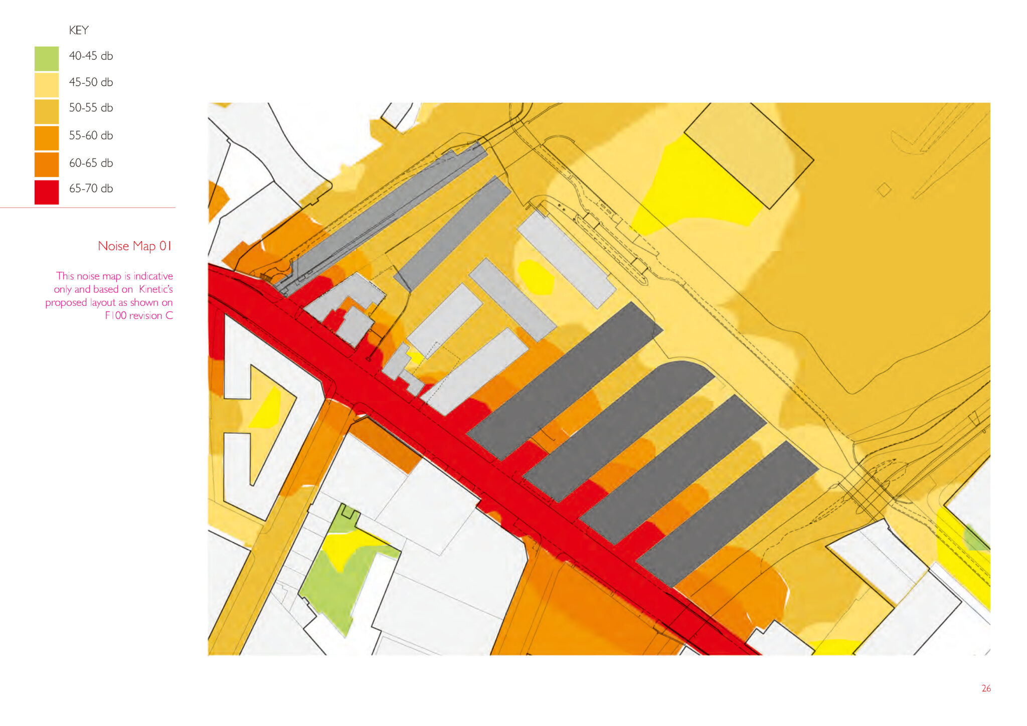 Warwick Bar existing noise map. Image: Liminal